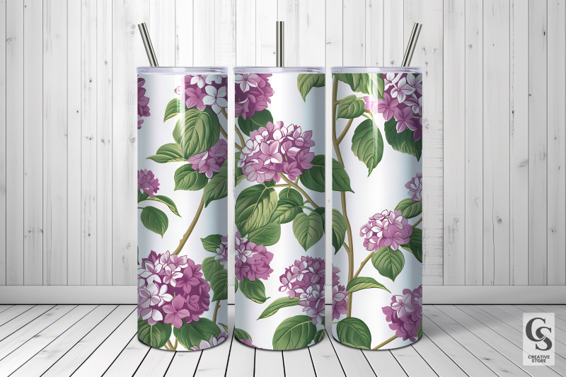 purple-hydrangea-floral-seamless-pattern