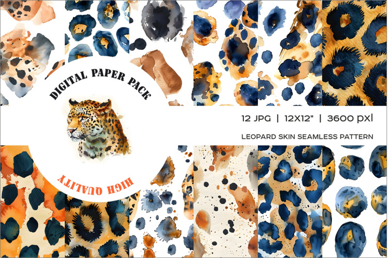 watercolor-classic-leopard-pattern-black-and-orange-leopard-seamless