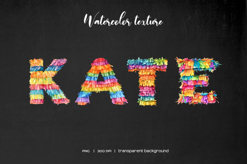 watercolor-letters-pinata-clipart-mexican-colorful-a-z-letters-pinata