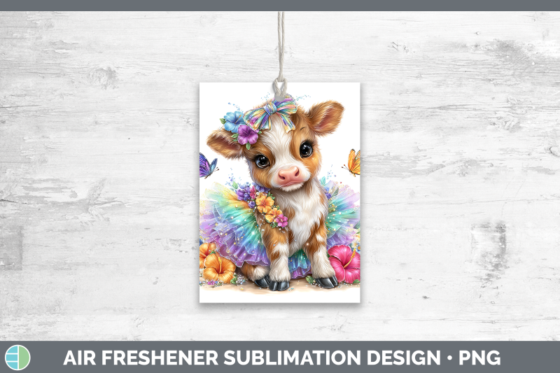 cow-air-freshener-farm-rainbow-summer-sublimation-car-scent