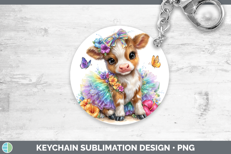 cow-keychain-farm-rainbow-summer-sublimation-keyring-designs