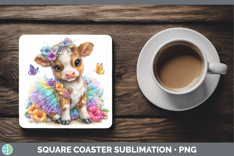 cow-square-coaster-farm-rainbow-summer-sublimation-drink-mat