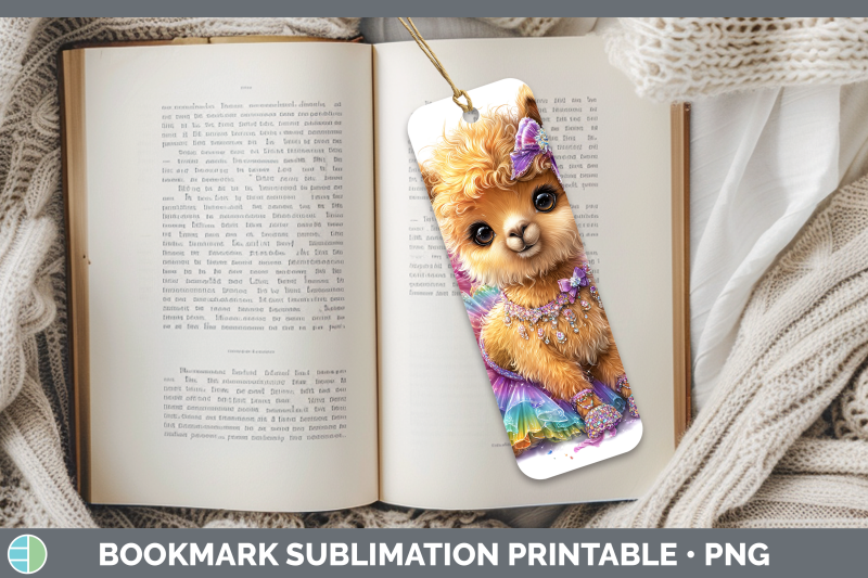 llama-bookmark-farm-rainbow-summer-sublimation-printable-des