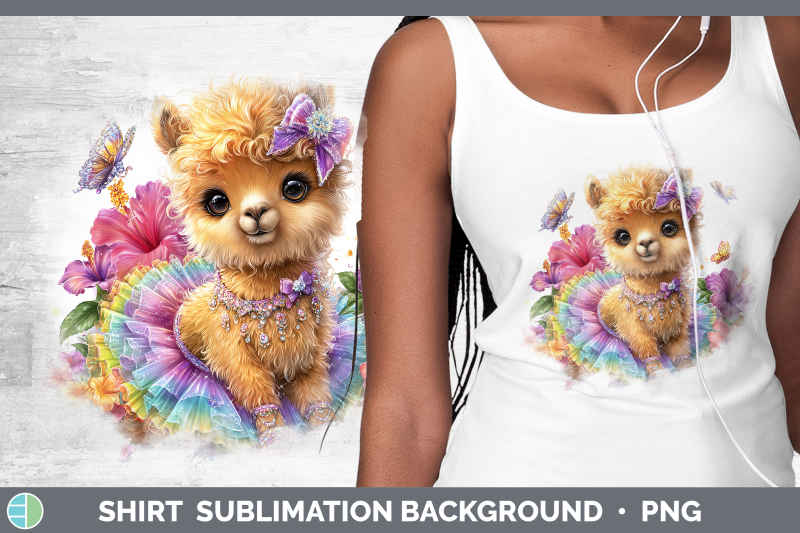 llama-shirt-farm-rainbow-summer-sublimation-background-desig