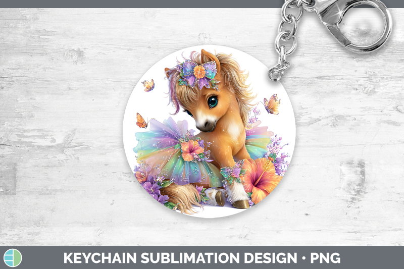 horse-keychain-farm-rainbow-summer-sublimation-keyring-desig