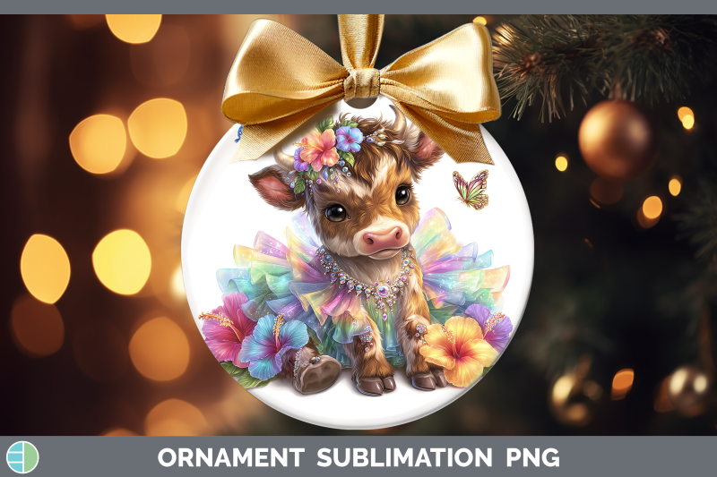 bull-ornament-farm-rainbow-summer-sublimation-bauble-designs
