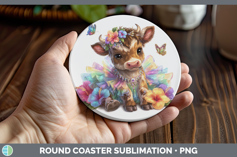 bull-round-coaster-farm-rainbow-summer-sublimation-coaster-d