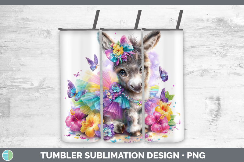 donkey-tumbler-farm-rainbow-summer-sublimation-20-oz-skinny
