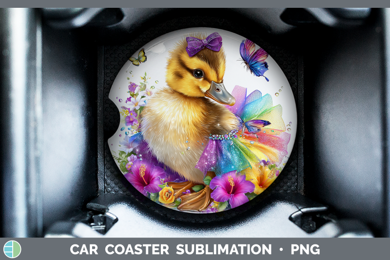 duck-car-coaster-farm-rainbow-summer-sublimation-drink-mat-d