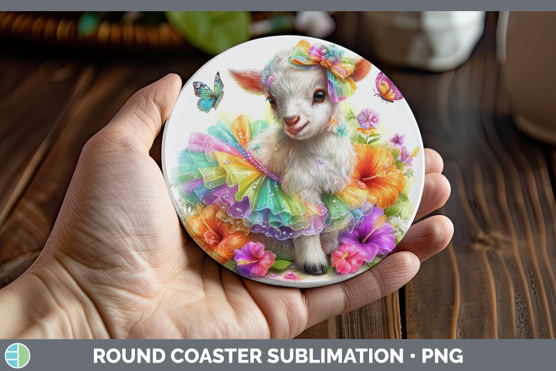 goat-round-coaster-farm-rainbow-summer-sublimation-coaster-d