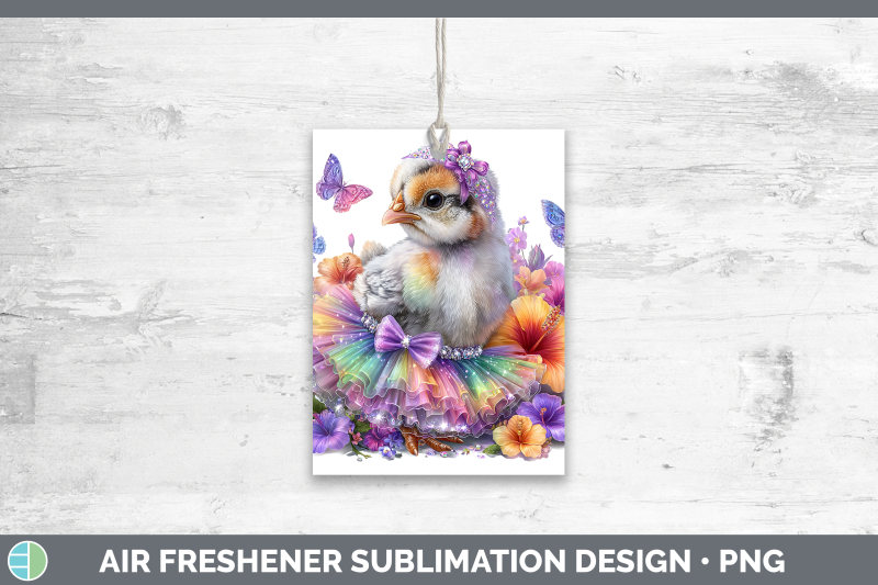 guinea-hen-air-freshener-farm-rainbow-summer-sublimation-car