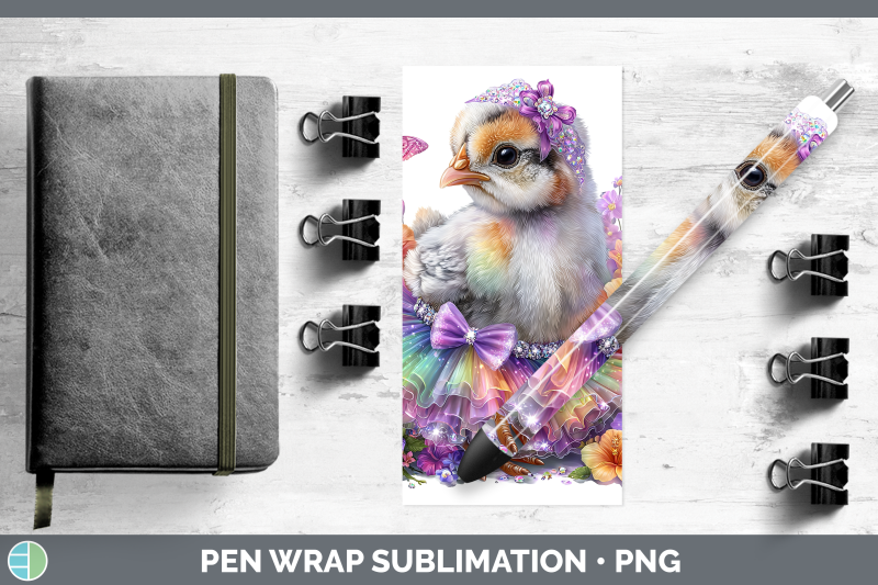 guinea-hen-pen-wrap-farm-rainbow-summer-sublimation-pen-desi