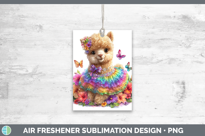 alpaca-air-freshener-farm-rainbow-summer-sublimation-car-sce