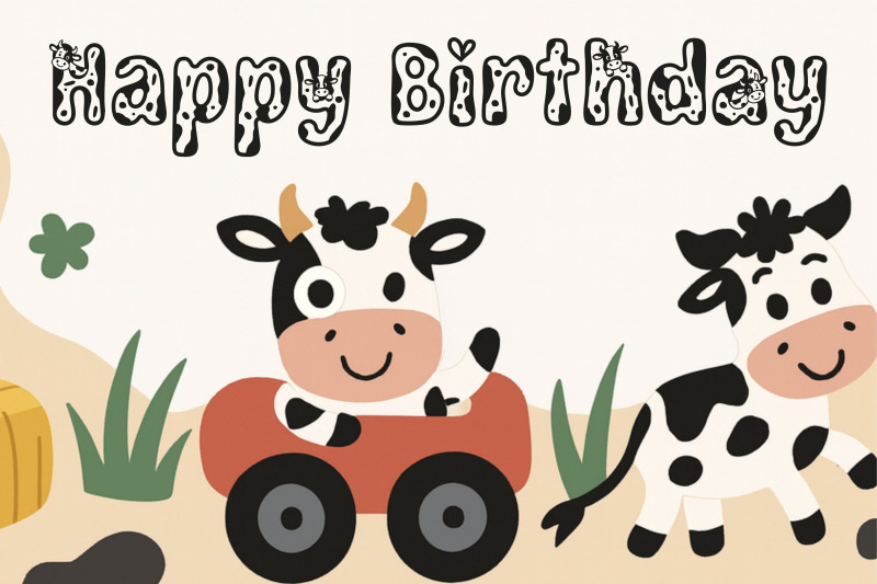 simple-cow-font-cute-cow-font-with-farm-animals