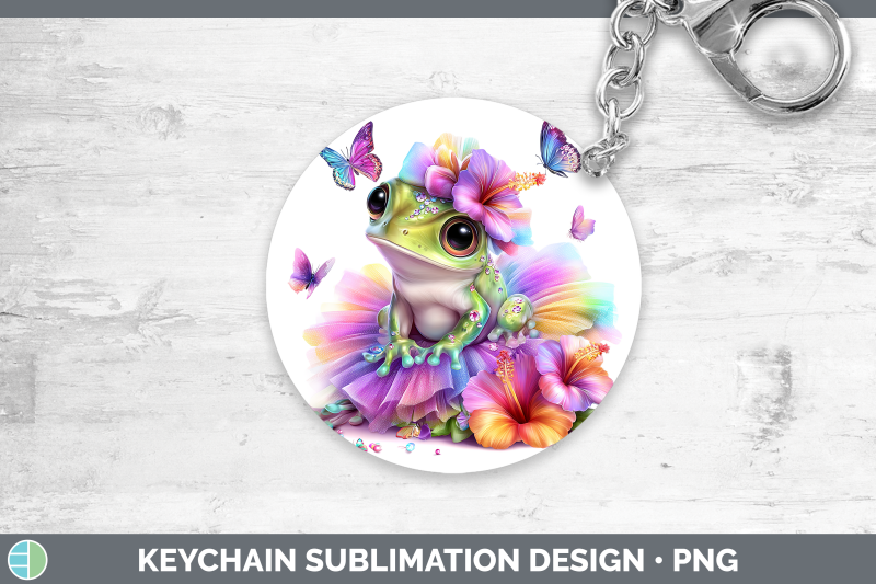 bullfrog-keychain-farm-rainbow-summer-sublimation-keyring-de