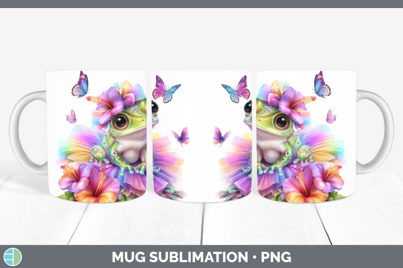 bullfrog-mug-wrap-farm-rainbow-summer-sublimation-coffee-cup