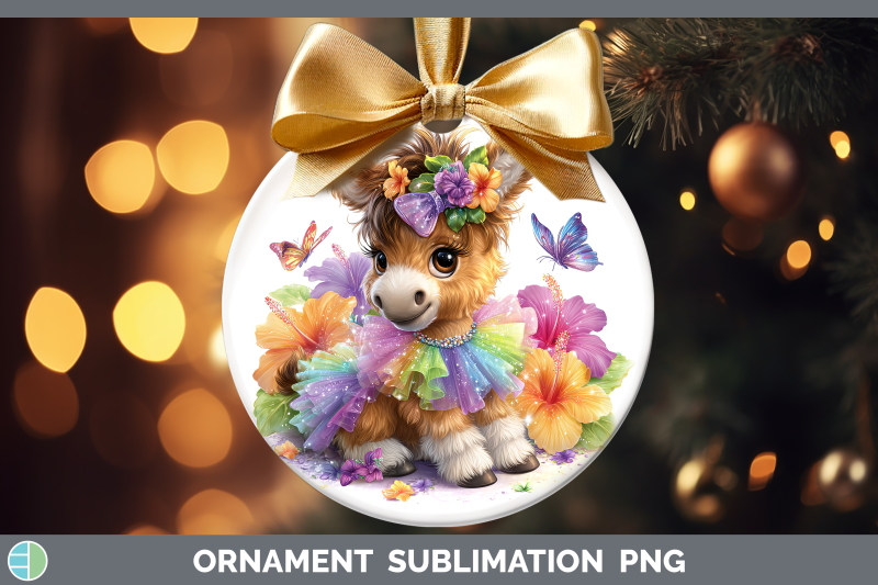 mule-ornament-farm-rainbow-summer-sublimation-bauble-designs