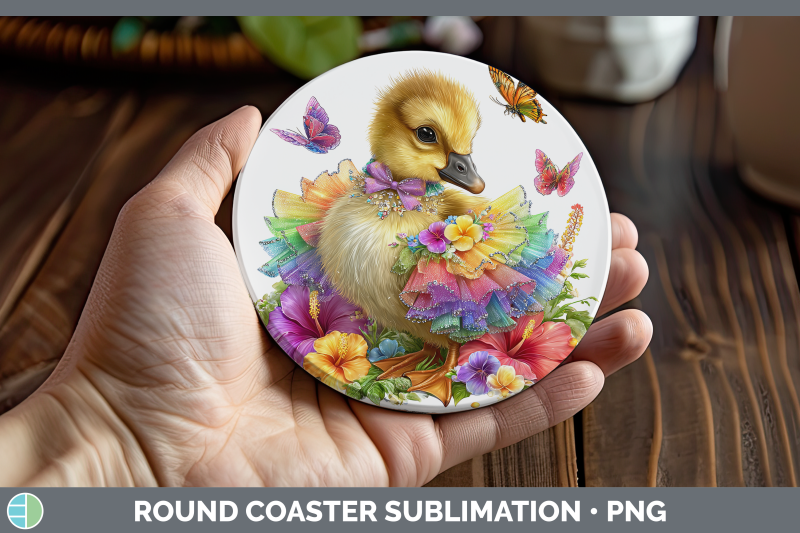 goose-round-coaster-farm-rainbow-summer-sublimation-coaster