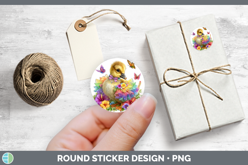 farm-rainbow-summer-goose-stickers-round-labels-designs