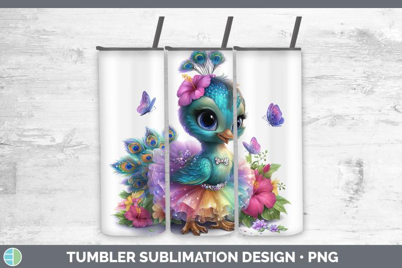 peacock-tumbler-farm-rainbow-summer-sublimation-20-oz-skinny