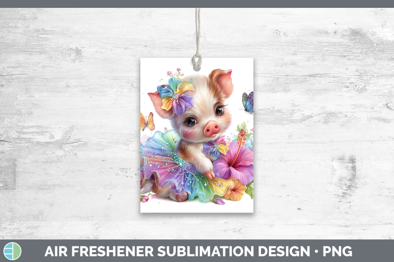 pig-air-freshener-farm-rainbow-summer-sublimation-car-scent
