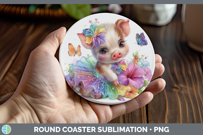 pig-round-coaster-farm-rainbow-summer-sublimation-coaster-de
