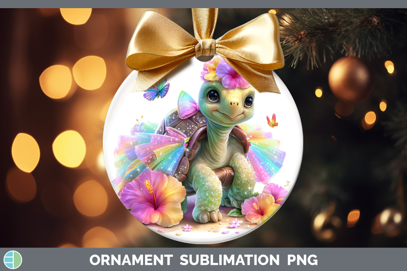 tortoise-ornament-farm-rainbow-summer-sublimation-bauble-des