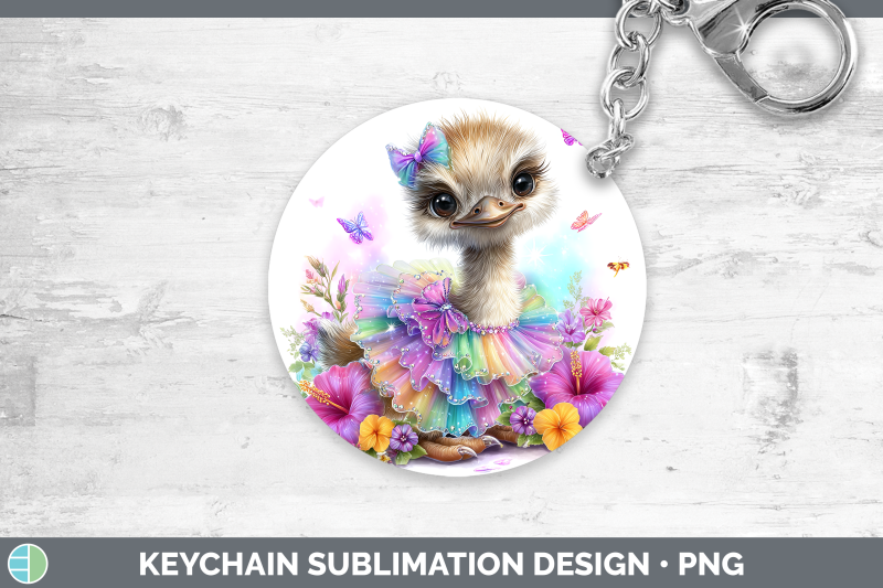 ostrich-keychain-farm-rainbow-summer-sublimation-keyring-des