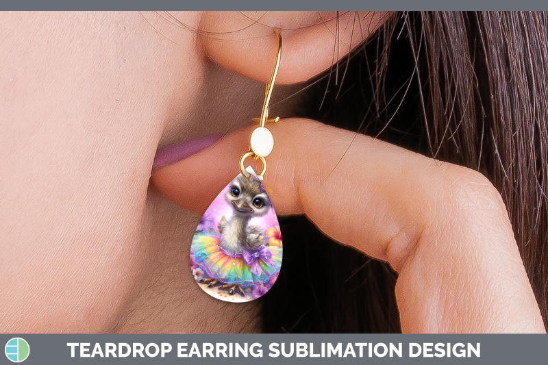 emu-teardrop-earrings-farm-rainbow-summer-sublimation-earrin