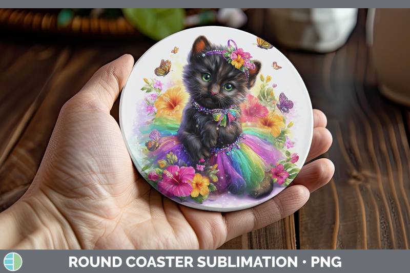 black-panther-round-coaster-wild-cats-rainbow-summer-sublima