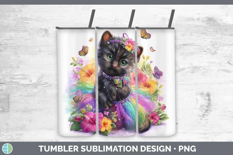 black-panther-tumbler-wild-cats-rainbow-summer-sublimation-2