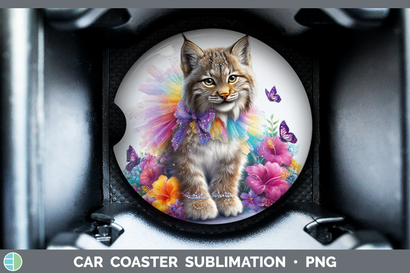 canada-lynx-car-coaster-wild-cats-rainbow-summer-sublimation