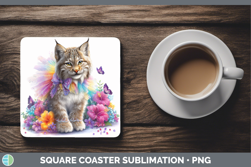 canada-lynx-square-coaster-wild-cats-rainbow-summer-sublimat