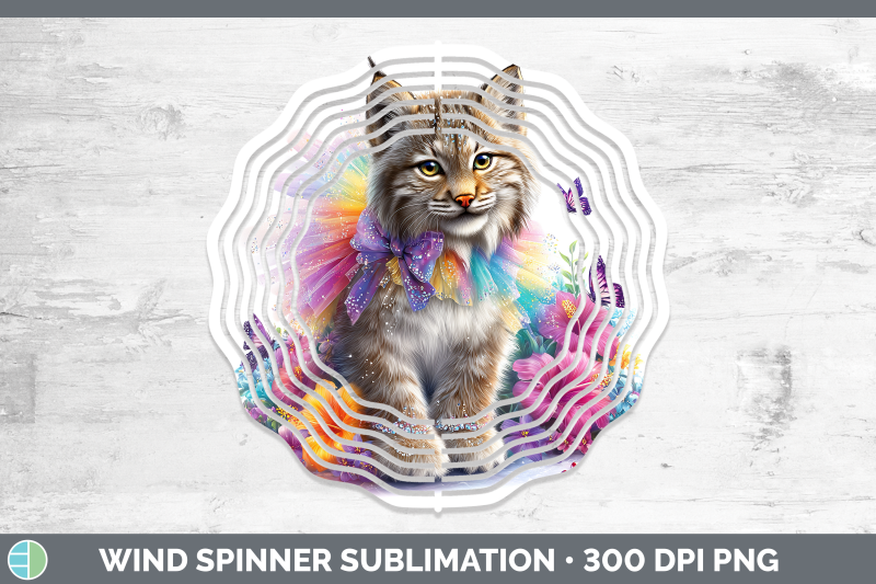 canada-lynx-wind-spinner-wild-cats-rainbow-summer-sublimatio