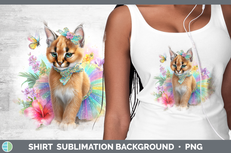 caracal-shirt-wild-cats-rainbow-summer-sublimation-backgroun