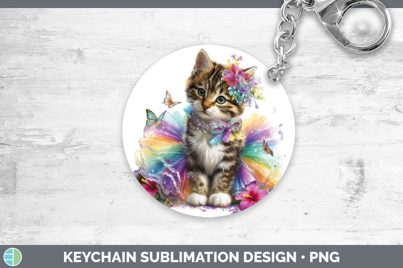 european-wildcat-keychain-wild-cats-rainbow-summer-sublimati