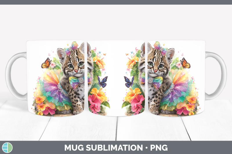 geoffroys-cat-mug-wrap-wild-cats-rainbow-summer-sublimation
