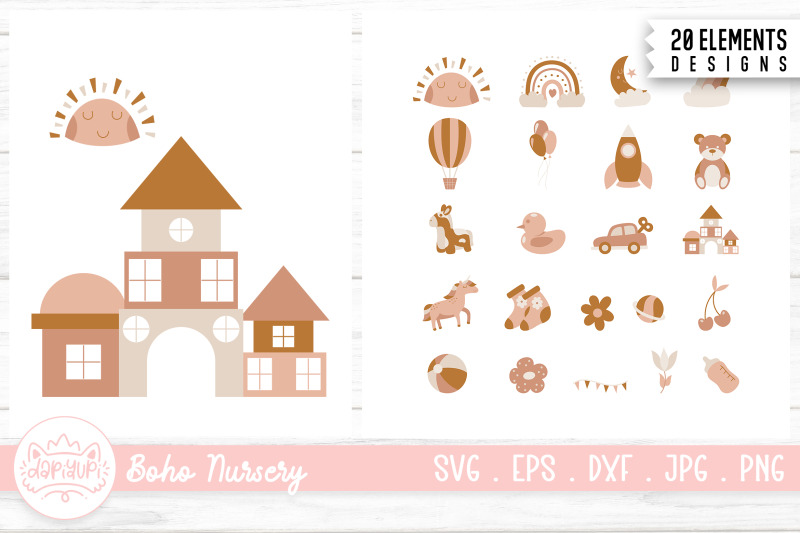 boho-nursery-clipart-bundle-newborn-baby-bohemian-style