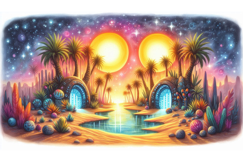 alien-oasis-with-two-suns