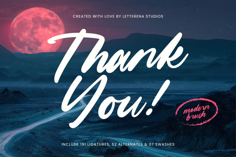 mountain-silent-modern-brush-font
