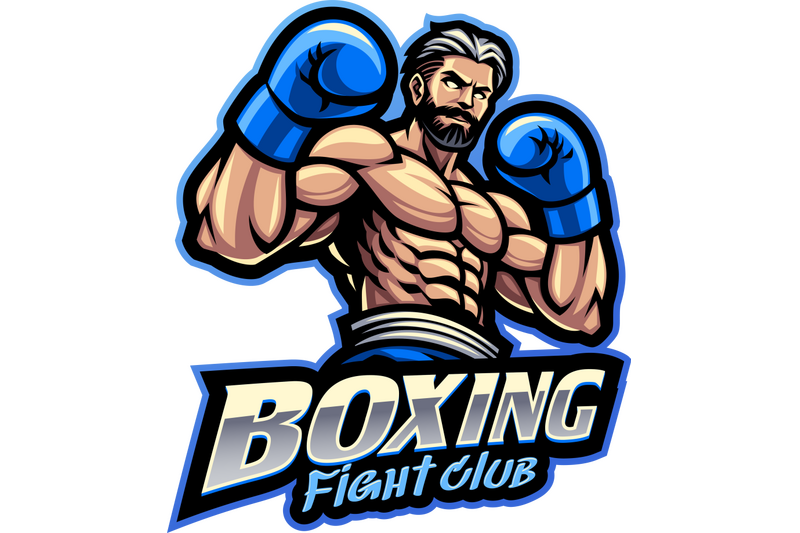 boxing-fight-club-esport-mascot-logo-design