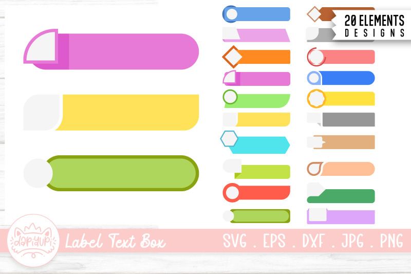 label-text-box-elements-for-infographic-elements