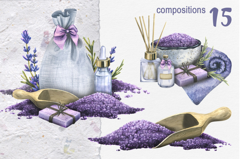 lavender-spa-watercolor-set