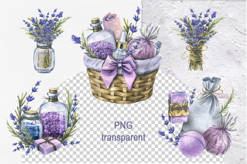 lavender-spa-watercolor-set