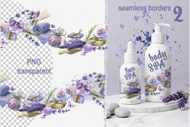 lavender-spa-watercolor-set