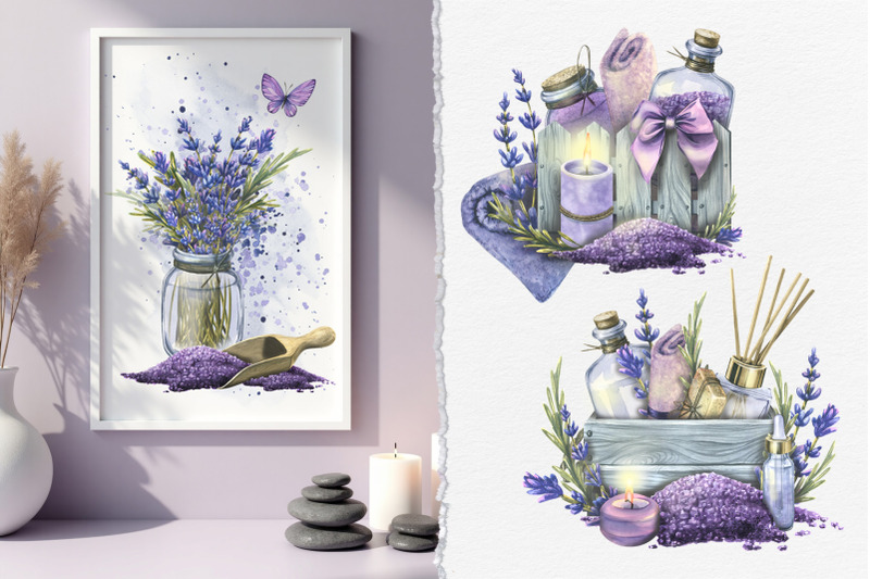 lavender-spa-watercolor-set