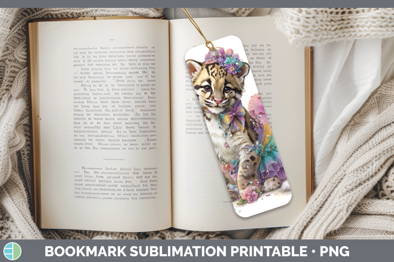 leopard-clouded-bookmark-wild-cats-rainbow-summer-sublimatio