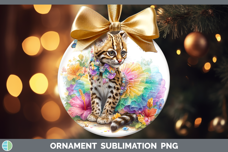 margay-cat-ornament-wild-cats-rainbow-summer-sublimation-bau