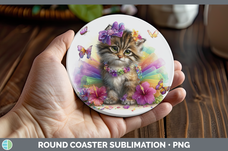 pallas-cat-round-coaster-wild-cats-rainbow-summer-sublimatio