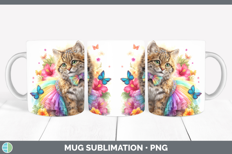 pampas-cat-mug-wrap-wild-cats-rainbow-summer-sublimation-cof
